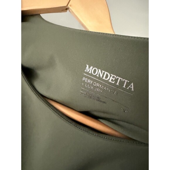 Womens Mondetta Performance Luxury Cinched Waist Army Green Dress Pockets Size S - Picture 5 of 6